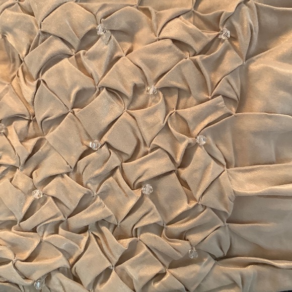 BCBGMAXAZRIA Gold and Black Strapless Evening Dress - Picture 15 of 16